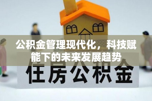 黄岛公积金管理现代化，科技赋能下的未来发展趋势
